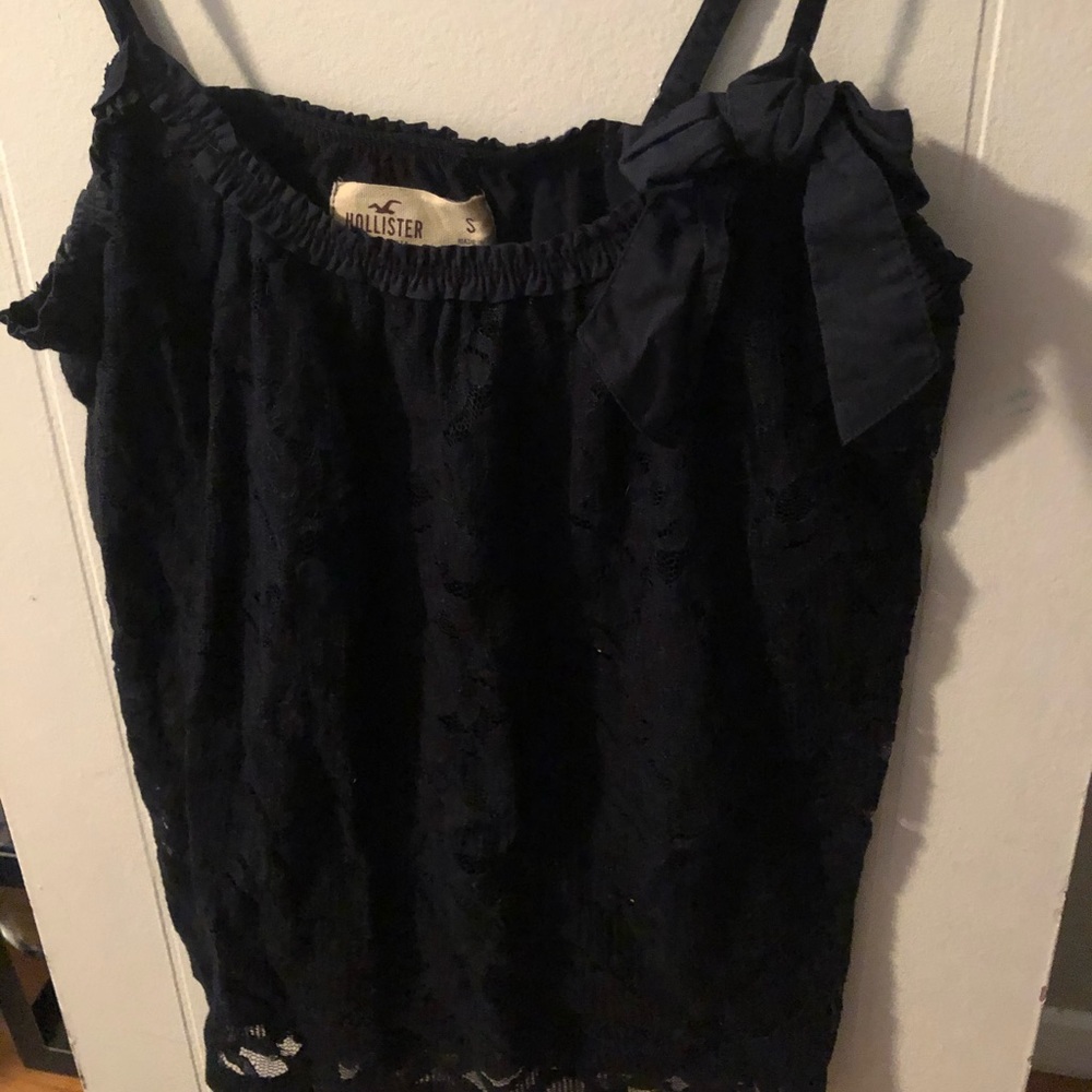 Navy Blue Lace Hollister Tanktop